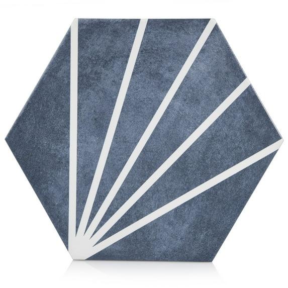 Industry Tile Sun Stripe Hexagon Dark Gray