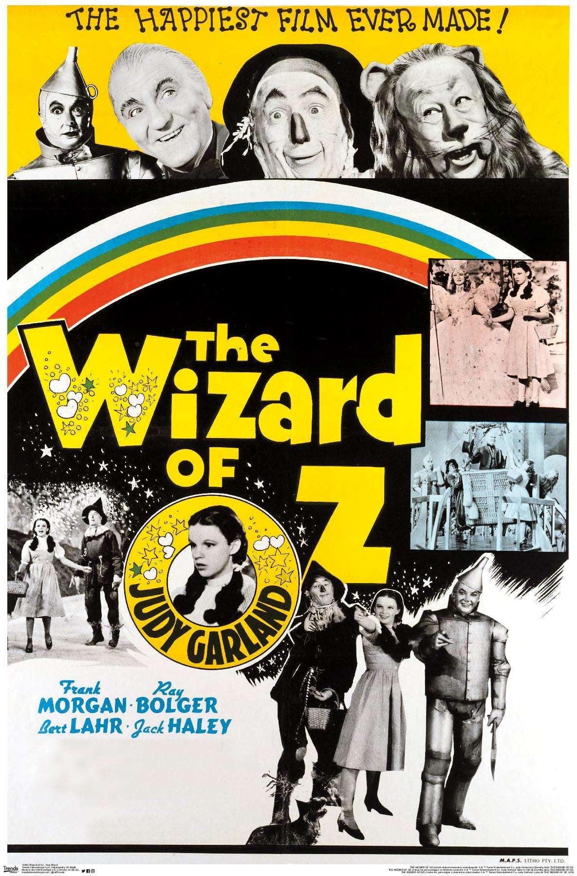 The Wizard of Oz Multicolor Vertical Wall Poster