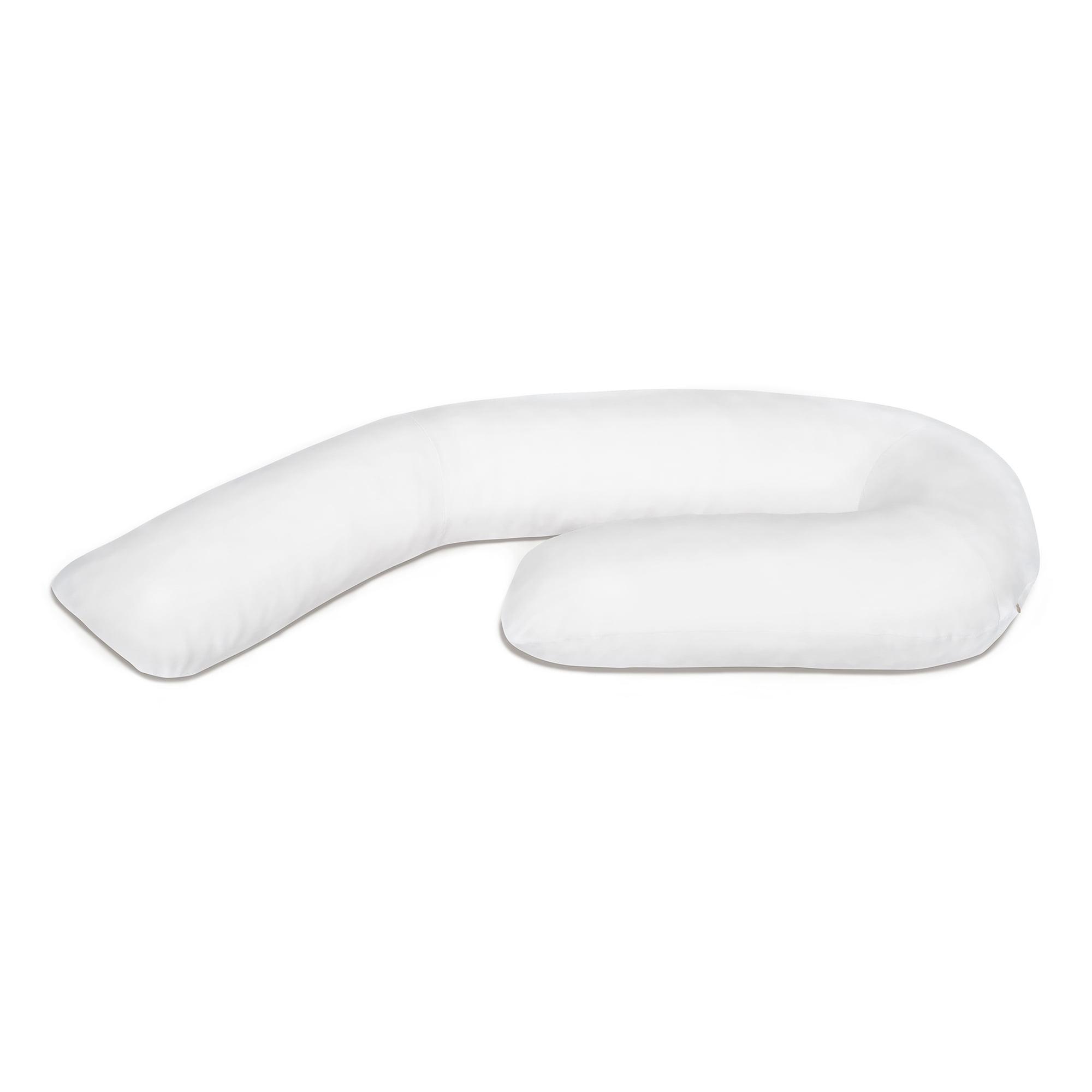 MedCline Therapeutic Full Body Pillow - Pillow for Side Sleepers - Shredded Memory Foam - Medium / Large - 5'2" & Above