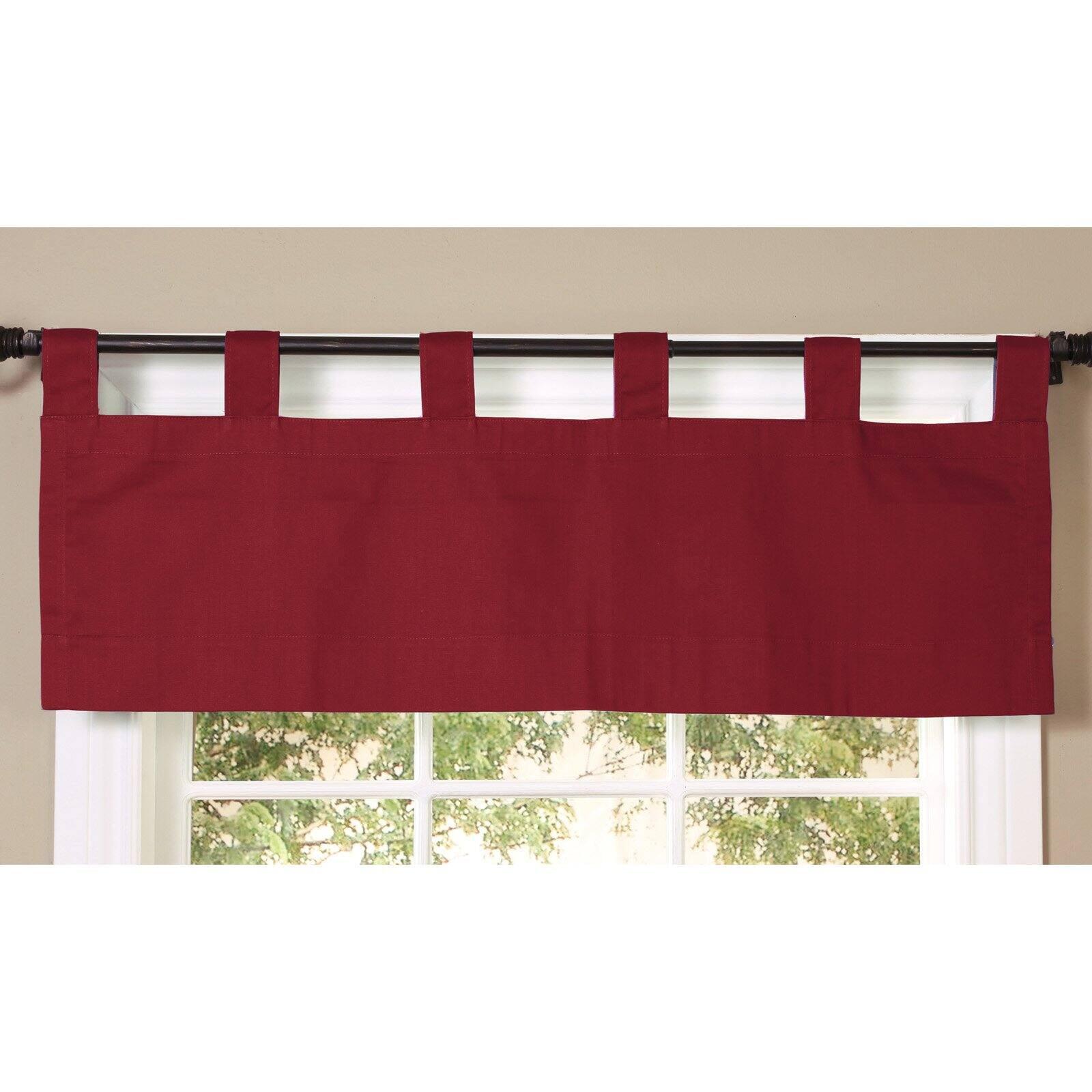 Commonwealth Thermalogic Weather Insulated Cotton Fabric Tab Valance - 40"x15" - Sage