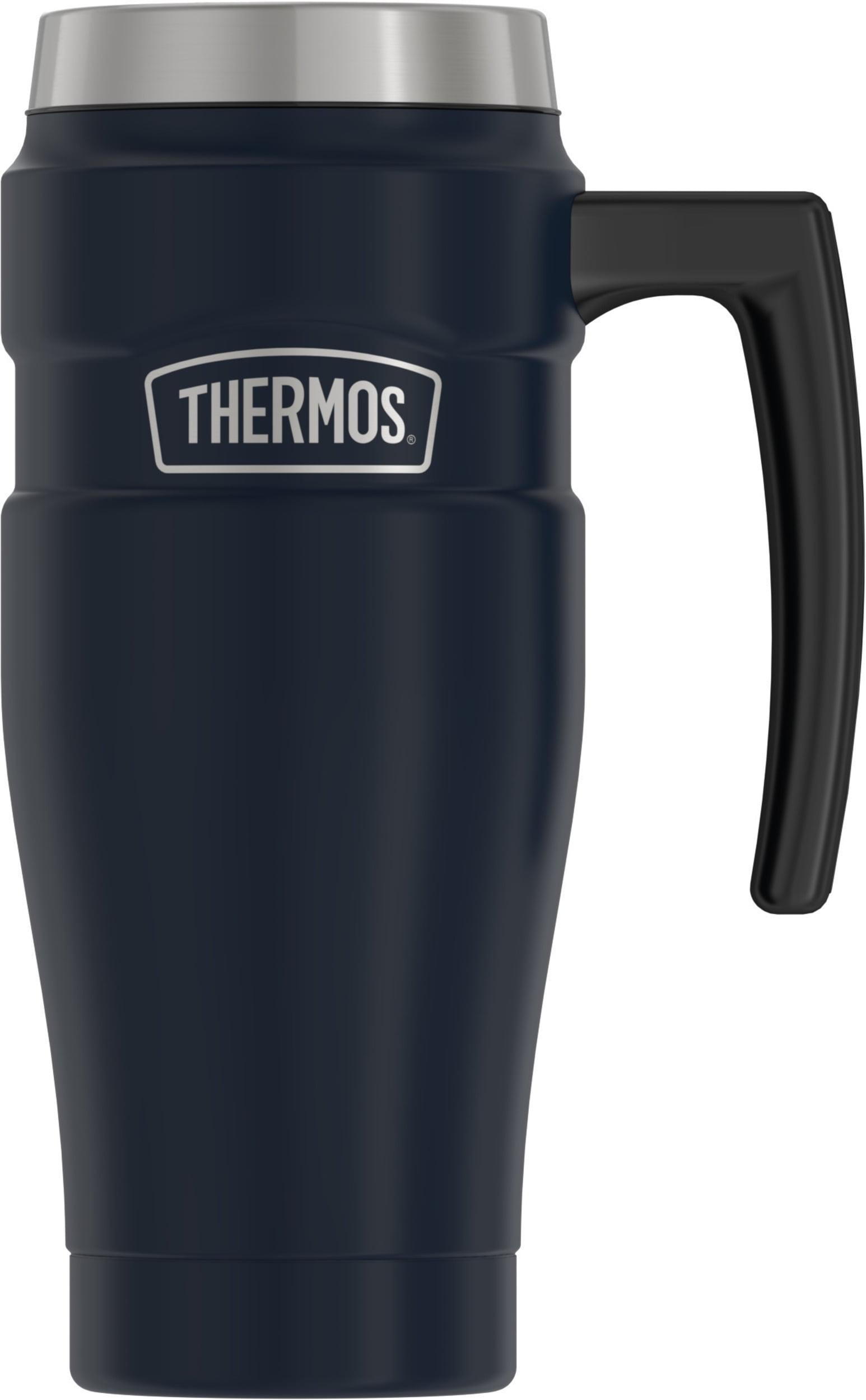 Thermos 16 oz. Stainless King Travel Mug with Handle - Matte Midnight Blue