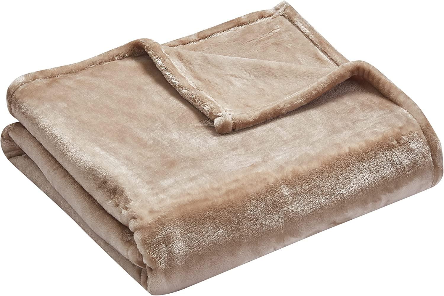 Thesis Luxury Velvet Throw, 50″ x 70″, Stone