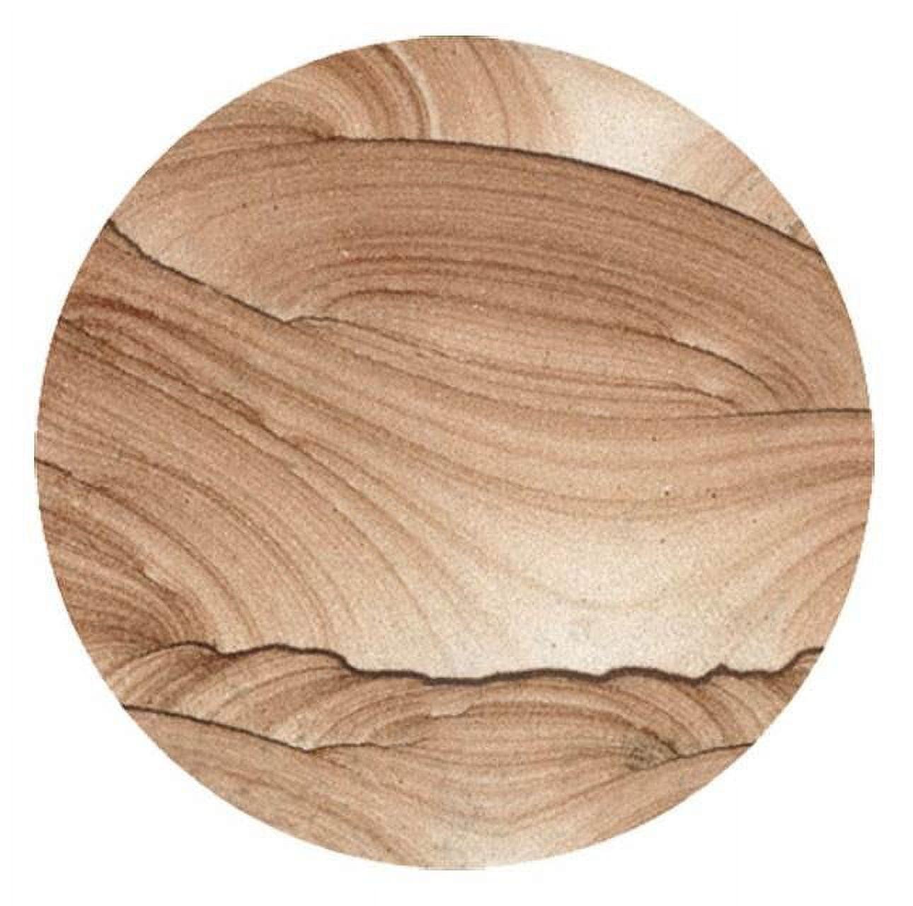 Cinnabar Natural Sandstone Round Coaster Set with Cork Backing