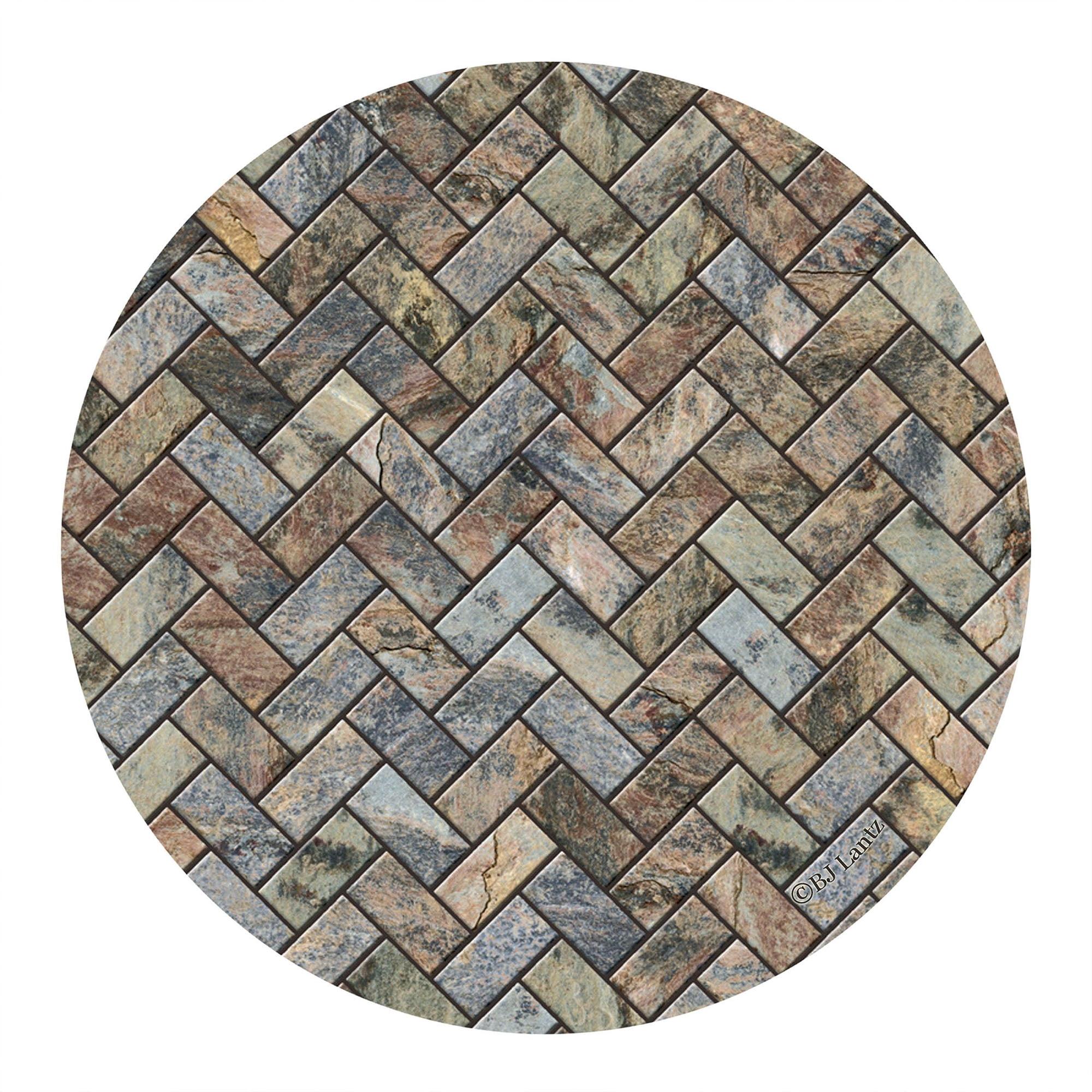 Thirstystone "Stone Herringbone" 4-Pack Natural Sandstone Coasters
