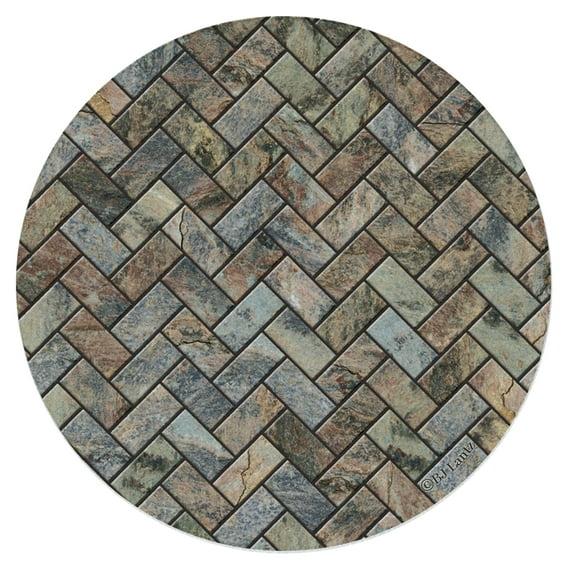 Thirstystone "Stone Herringbone" 4-Pack Natural Sandstone Coasters