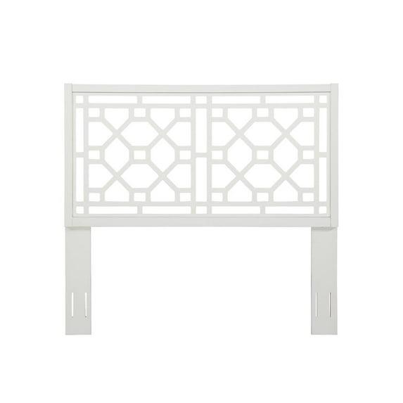 Comfort Pointe Full/Queen Thomas Headboard White: Chippendale Style, Poplar Wood, Painted Finish, Adjustable Height