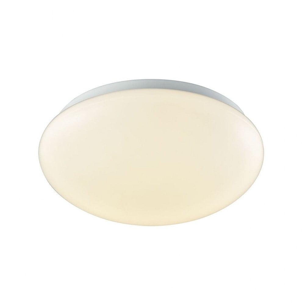 Kalona 10" White Glass LED Flush Mount Ceiling Light