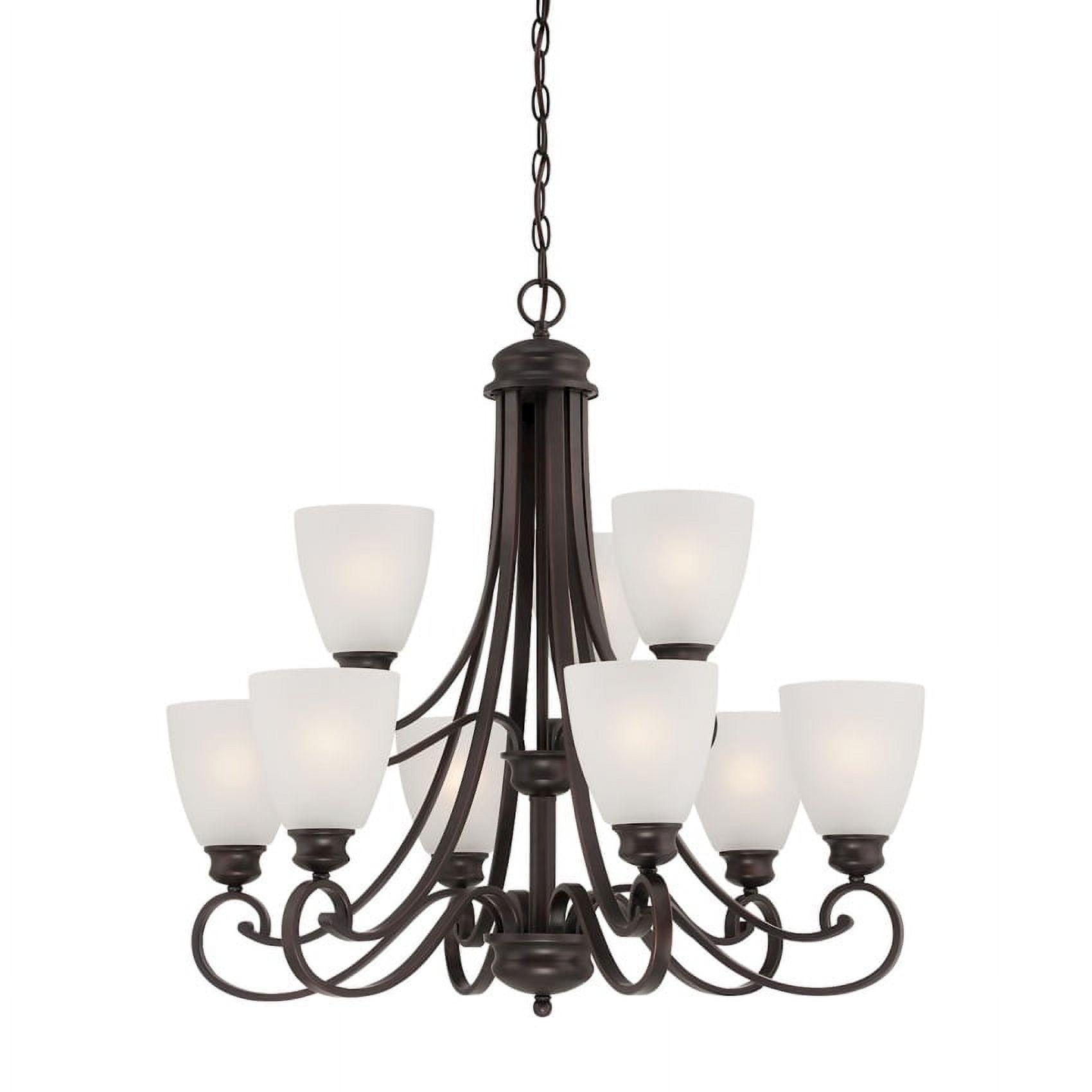 Thomas Lighting TK0018704 9x60W 120V Haven Chandelier, Espresso