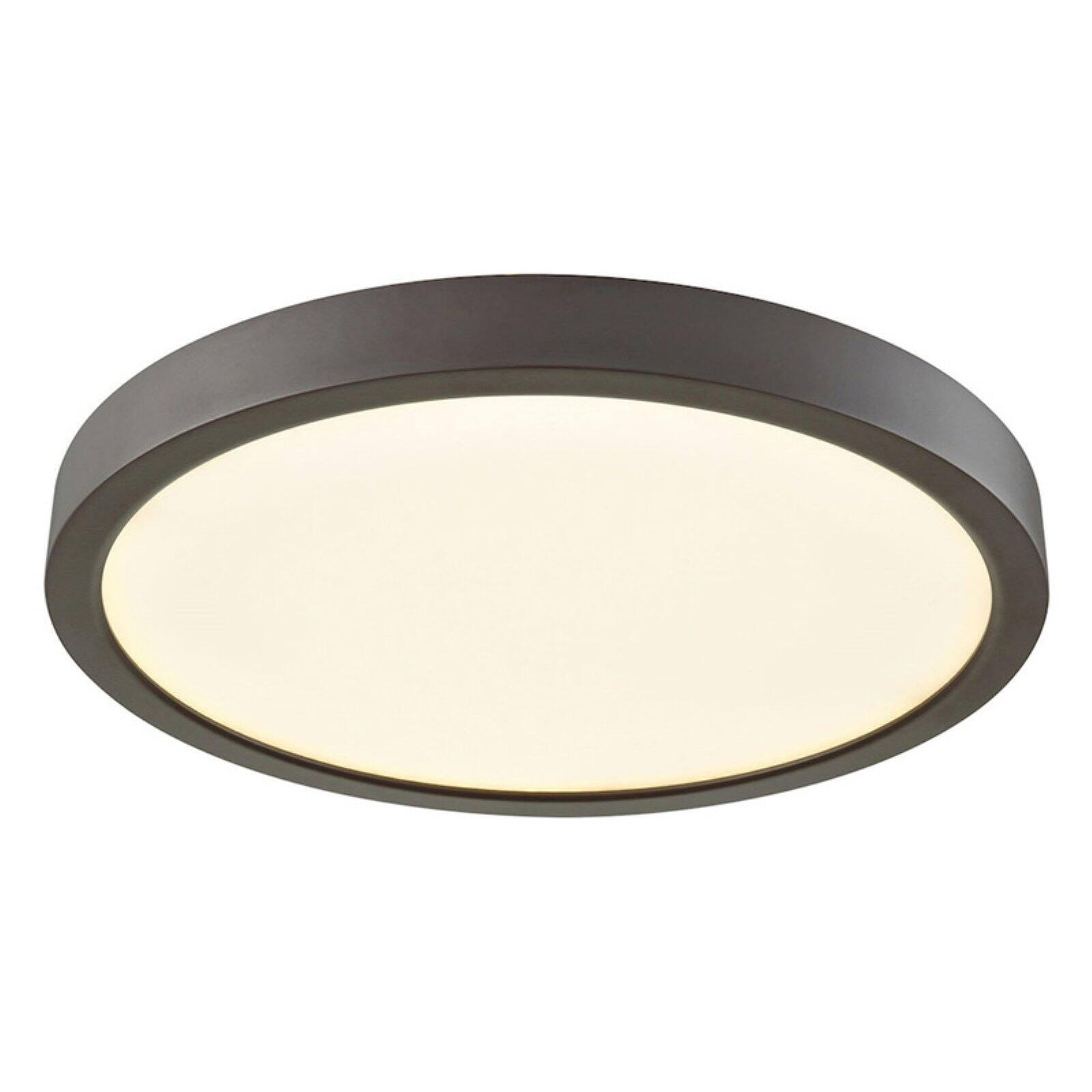 Scandinavian Inspired Oil Rubbed Bronze LED Flush Mount