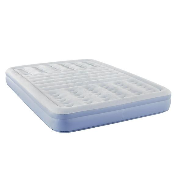 Thomasville Lumbar Lift 12" Queen Tri-Zone Support Raised Air Bed Mattress, Powerful Express Pump