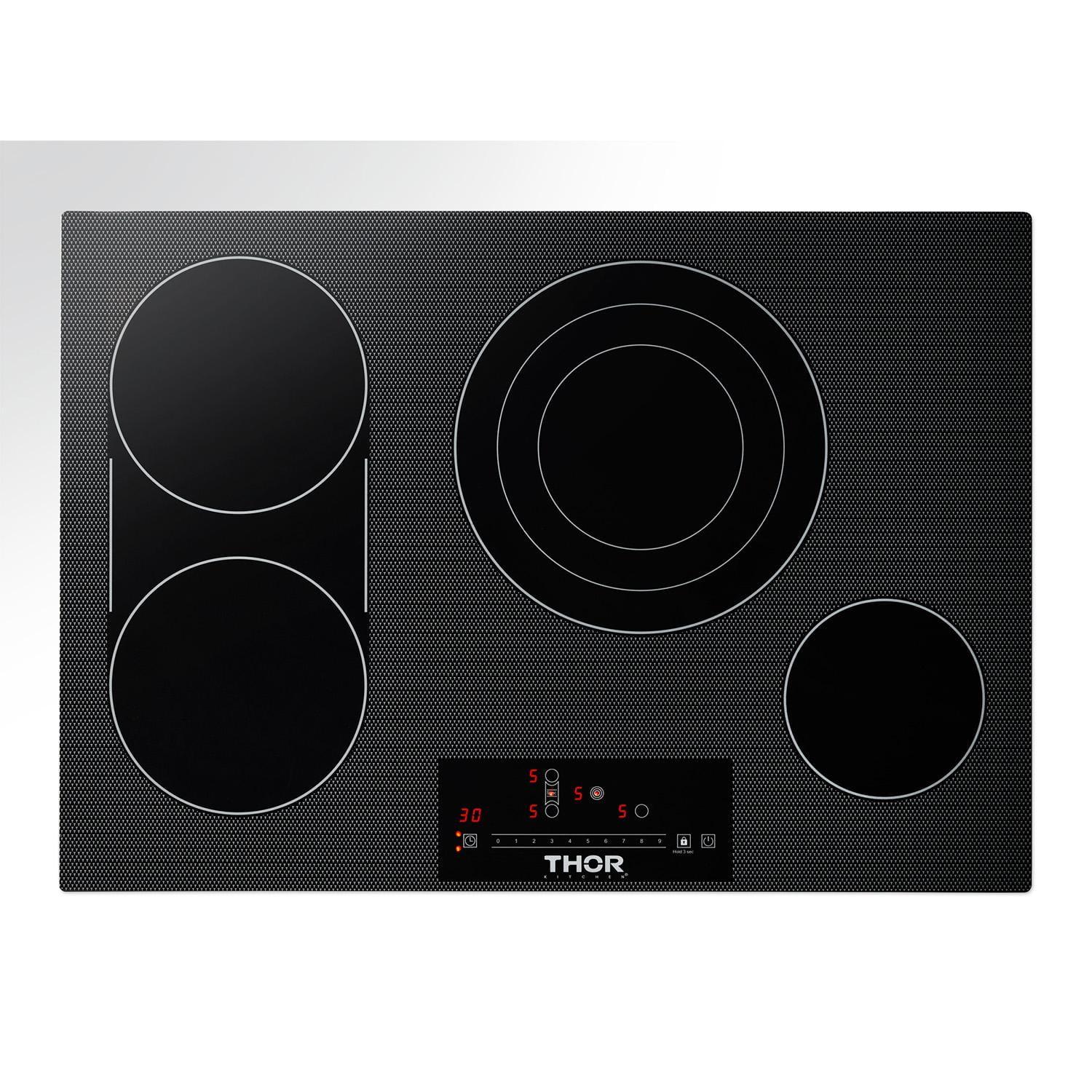 Thor 30-Inch Black Ceramic Glass 4 Burner Electric Cooktop