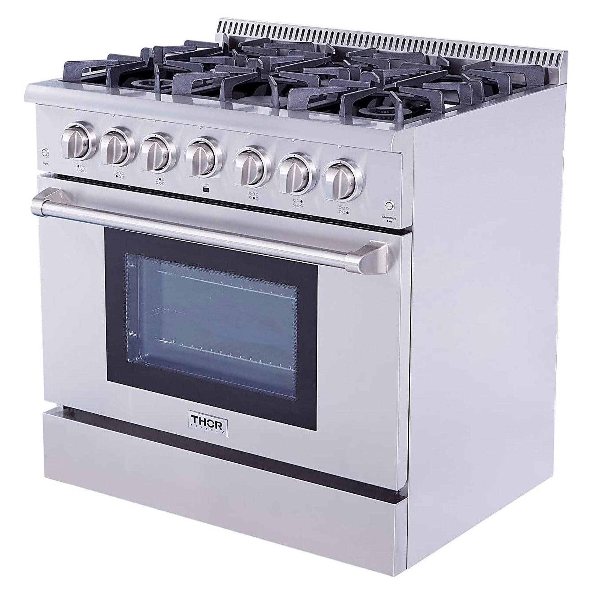 Thor Kitchen 36 Inch Professional Gas Range in Stainless Steel-HRG3618U