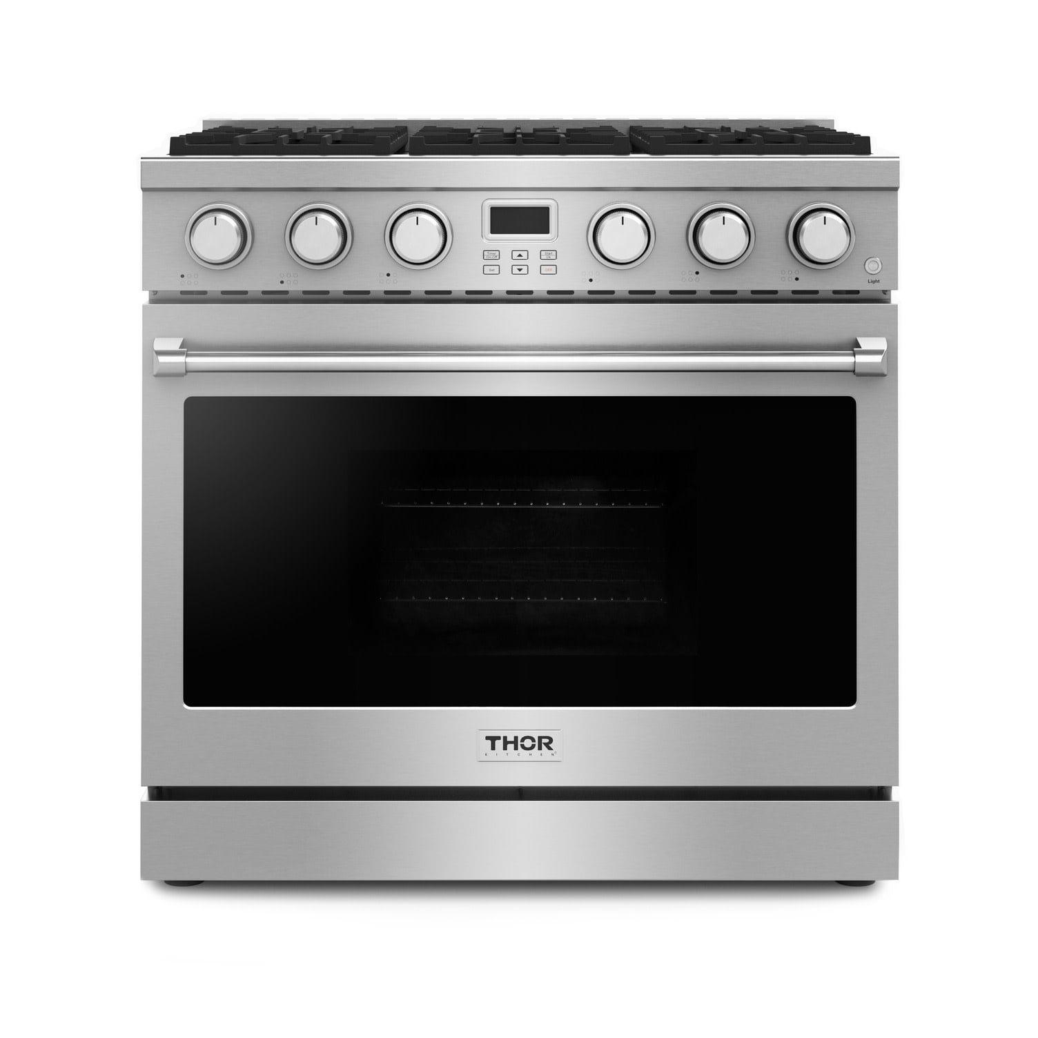 Thor Kitchen 36" Stainless Steel Free-Standing Propane Gas Range