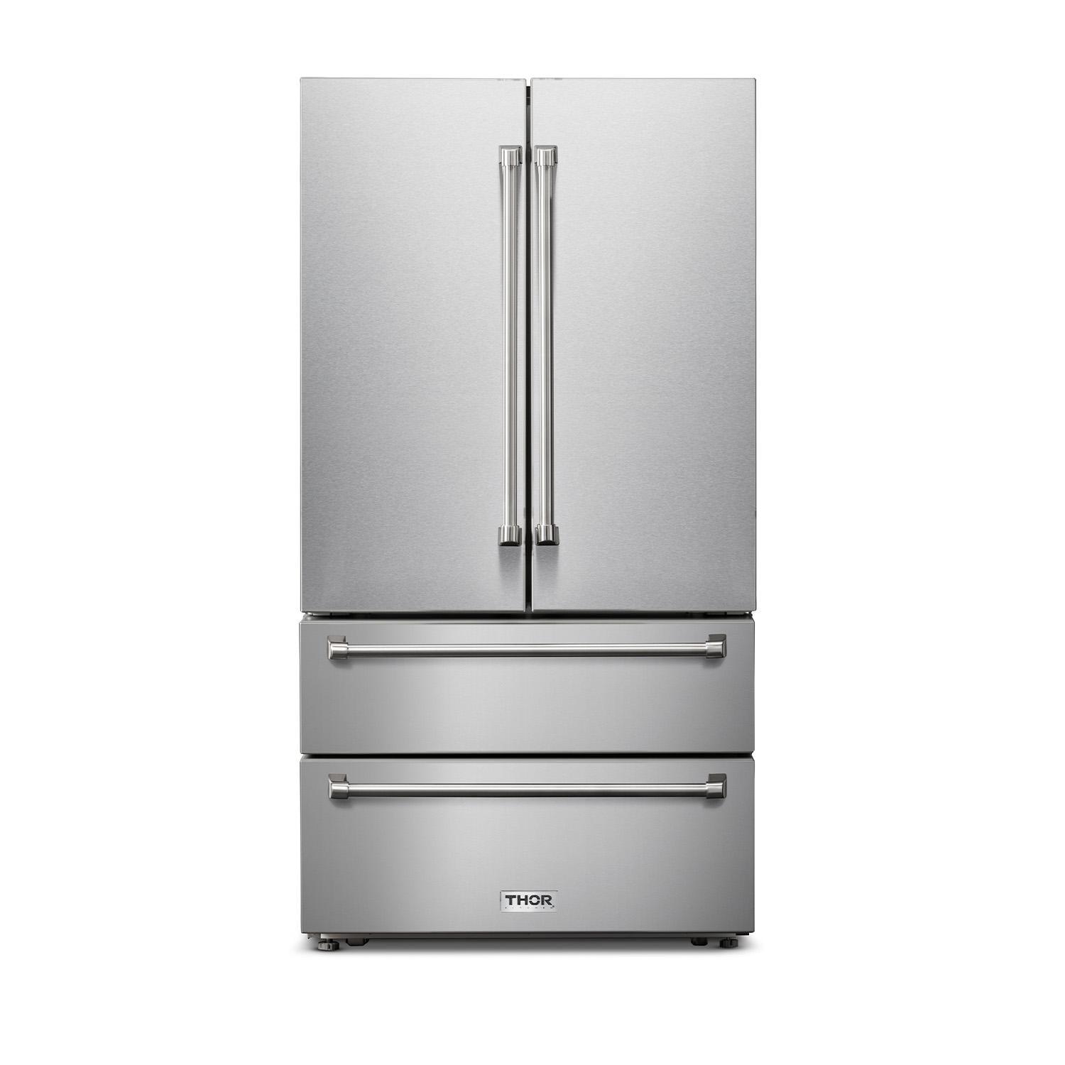 Thor 36" Stainless Steel French Door Refrigerator with Ice Maker