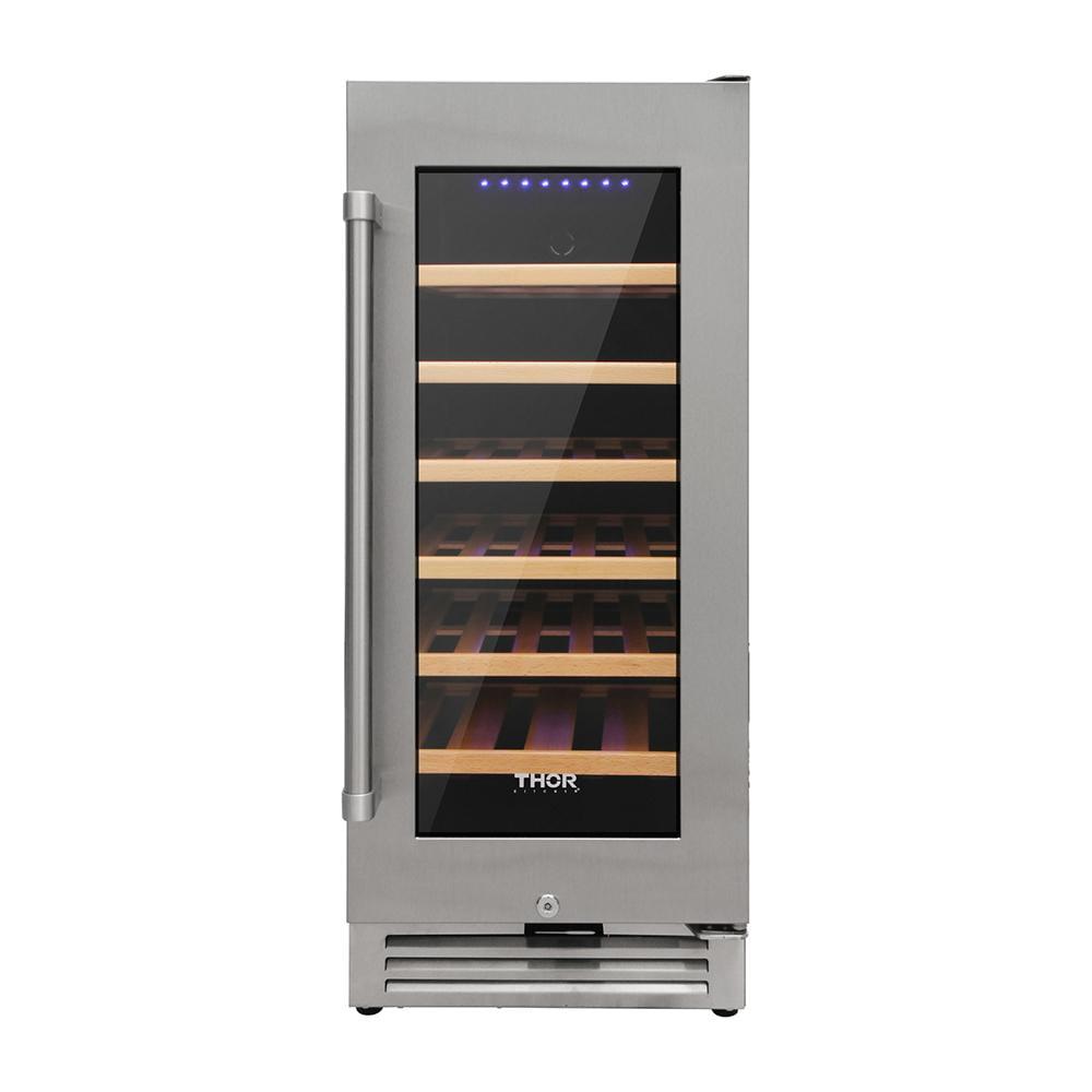 Thor Stainless Steel 33-Bottle Single Zone Wine Cooler