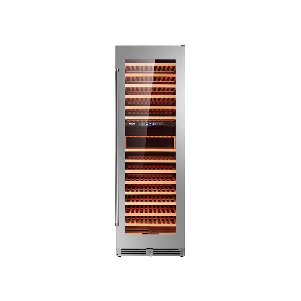 Thor 24-Inch Stainless Steel Dual Zone Wine Cooler with Interior Lighting