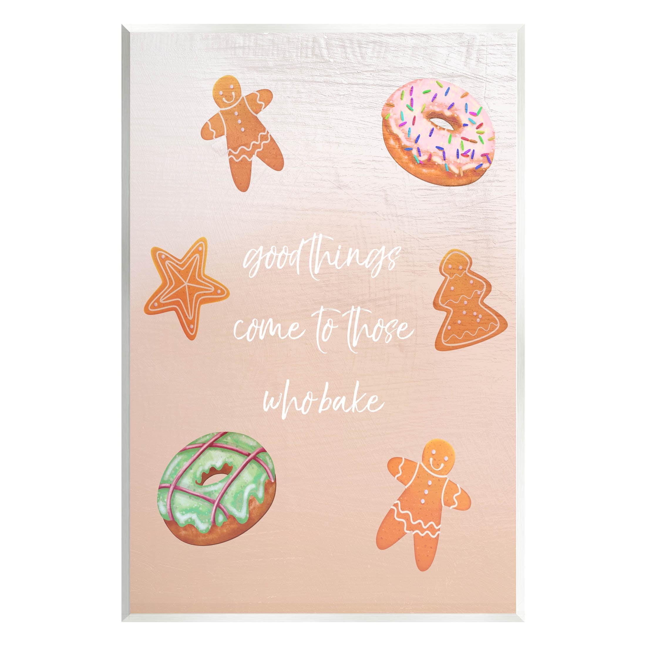 Stupell Industries " Those Who Bake Holiday Cookies " by Lil' Rue
