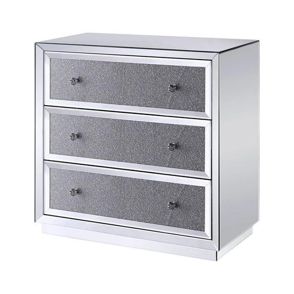 Everly Quinn Eargle Glass Floor Shelf 3 - Drawer End Table with Storage | Wayfair