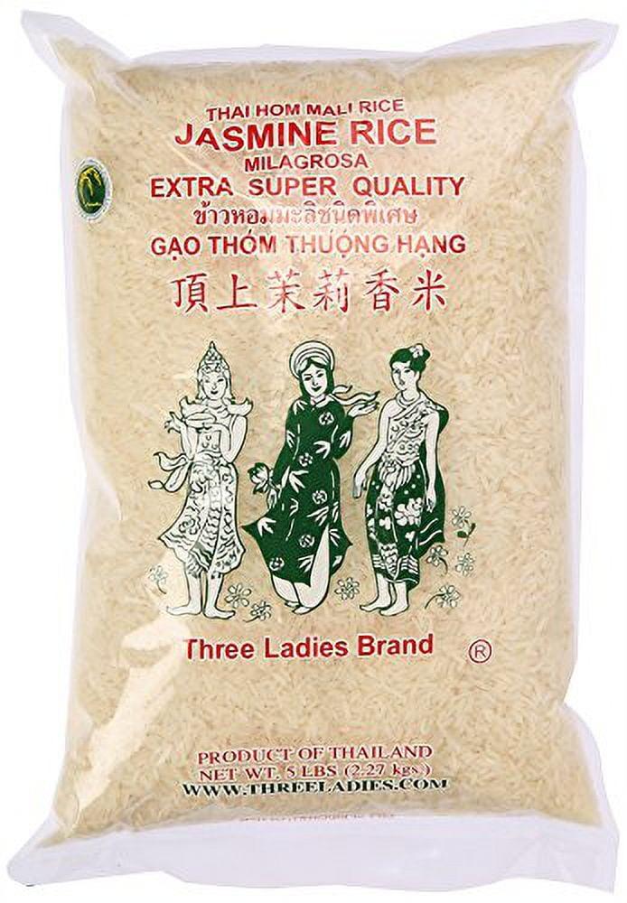 Three Ladies Thai Hom Mali Rice Jasmine Rice 5 lbs. (2.27 kgs)