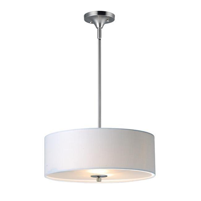 Maxim 10014WLSN Bongo 3-Light Pendant & Semi-Flush Mount, Satin Nickel