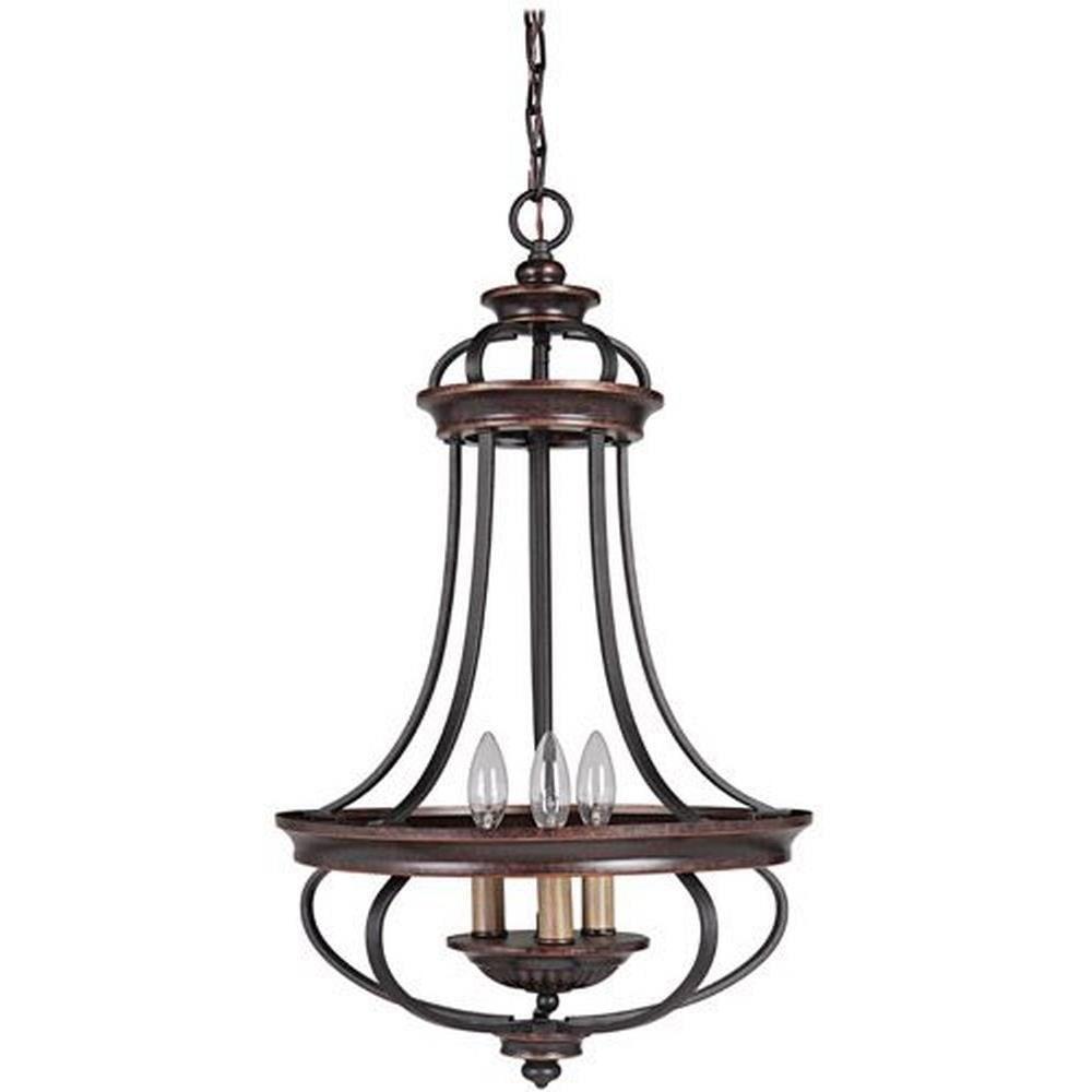 Craftmade 38733 Stafford 3 Light Candle Style Chandelier - Bronze