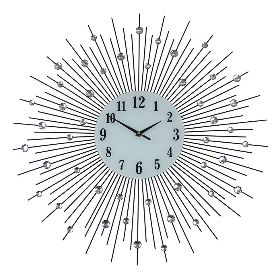Mercer41 Presswood Oversized Round Wall Clock