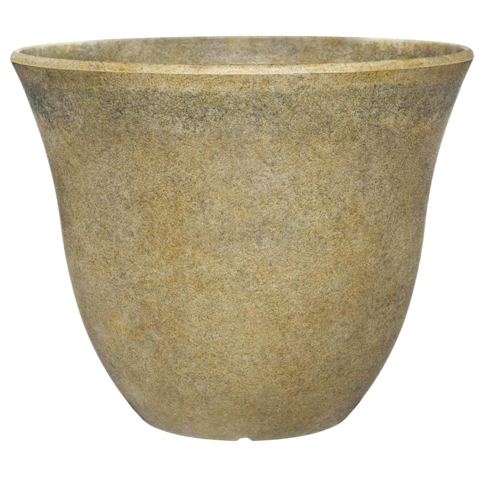 15" Fossil Stone Resin Outdoor Planter with UV Protection