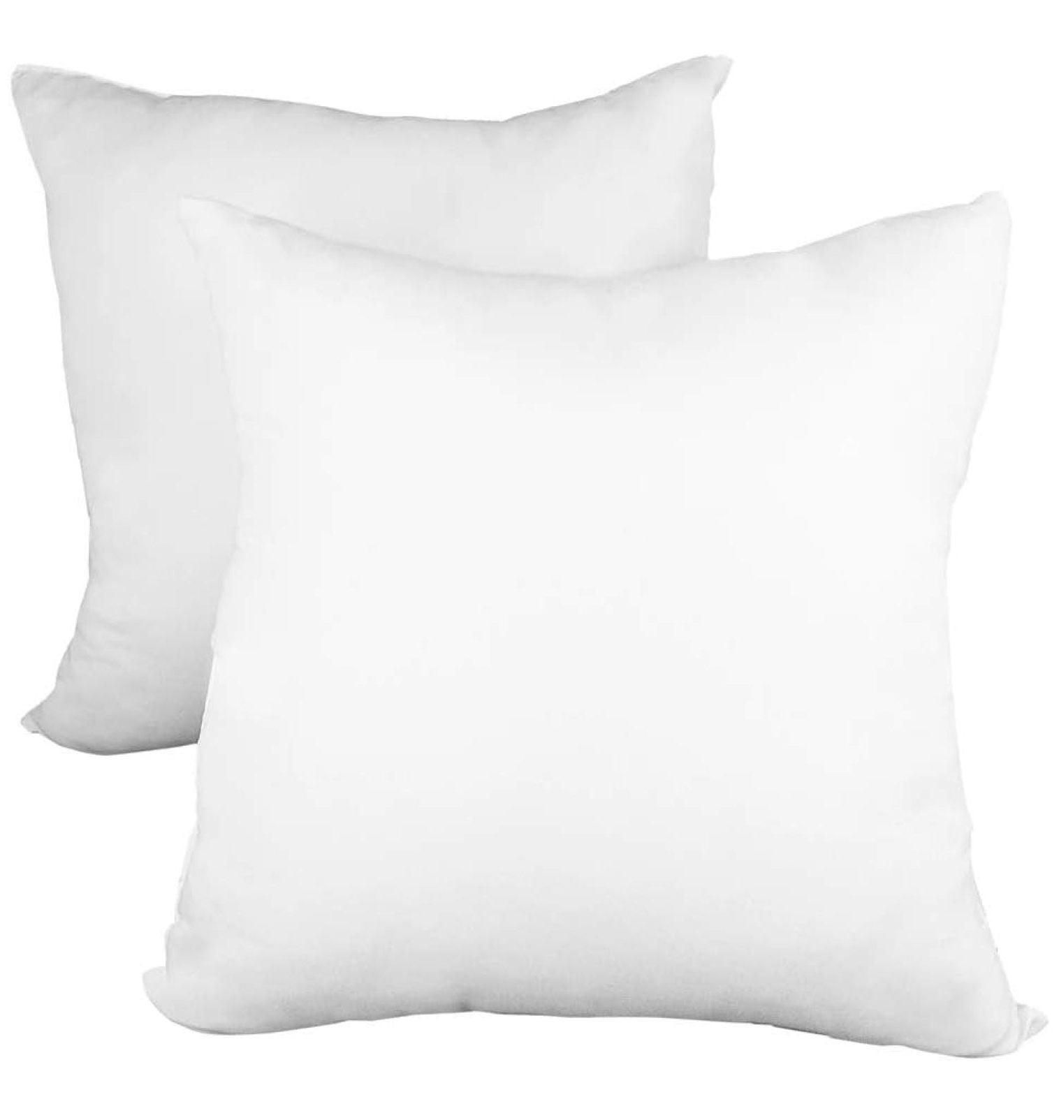 CodYinFI Pillow Insert 20" x 20" Polyester Filled Premium Fabric Cover (2 Pack)