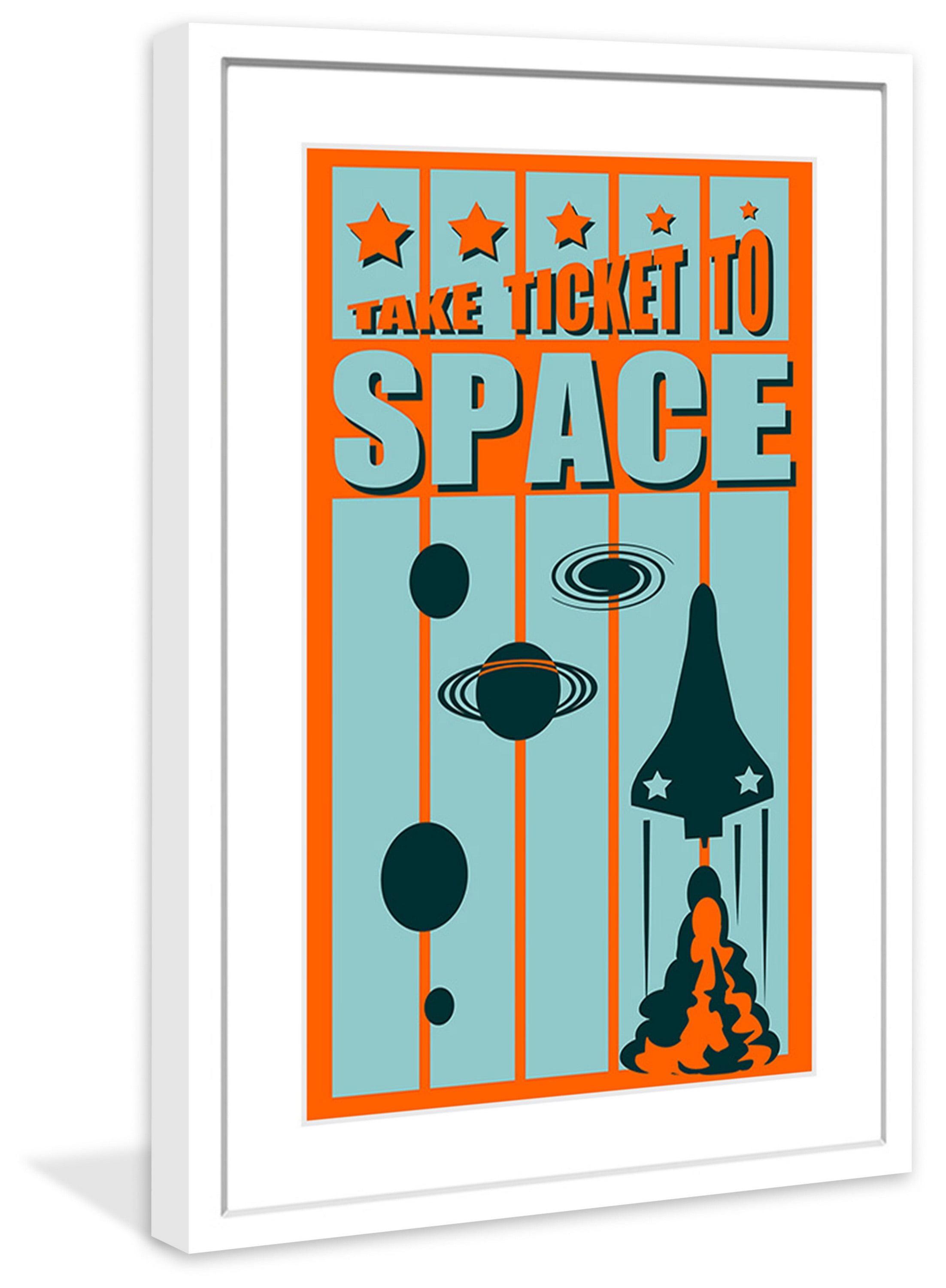 Marmont Hill "Ticket to Space" Framed Print