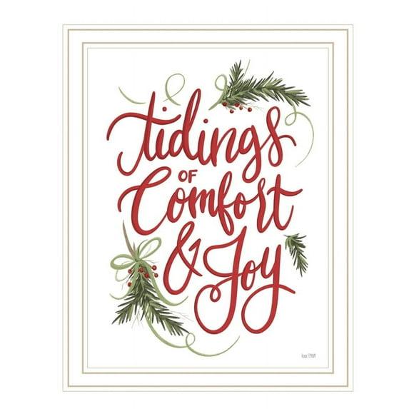 The Holiday Aisle® Tidings Of Comfort & Joy Framed Wall Art for Living Room, Home Wall Décor By House Fenway | Wayfair
