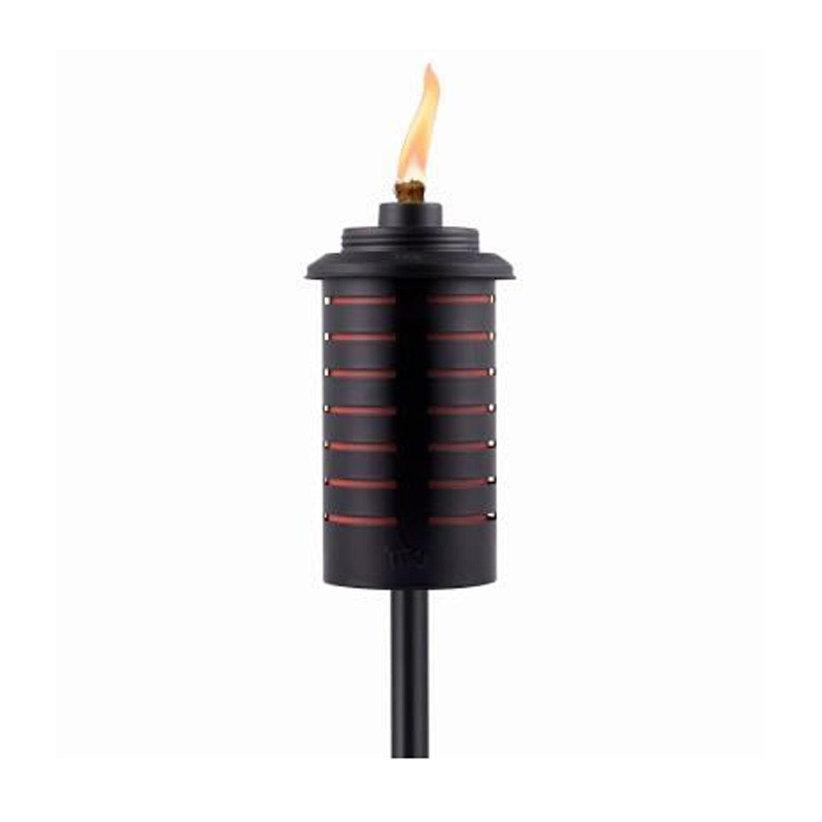 TIKI 2pk Sea Metal Torch: Freestanding Garden Torch with Easy Install & Refillable Canister