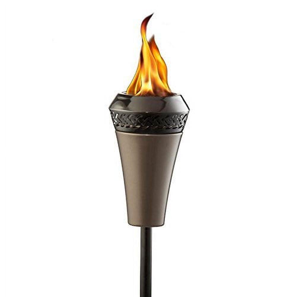 Island King 66-Inch Gunmetal Outdoor Tiki Torch