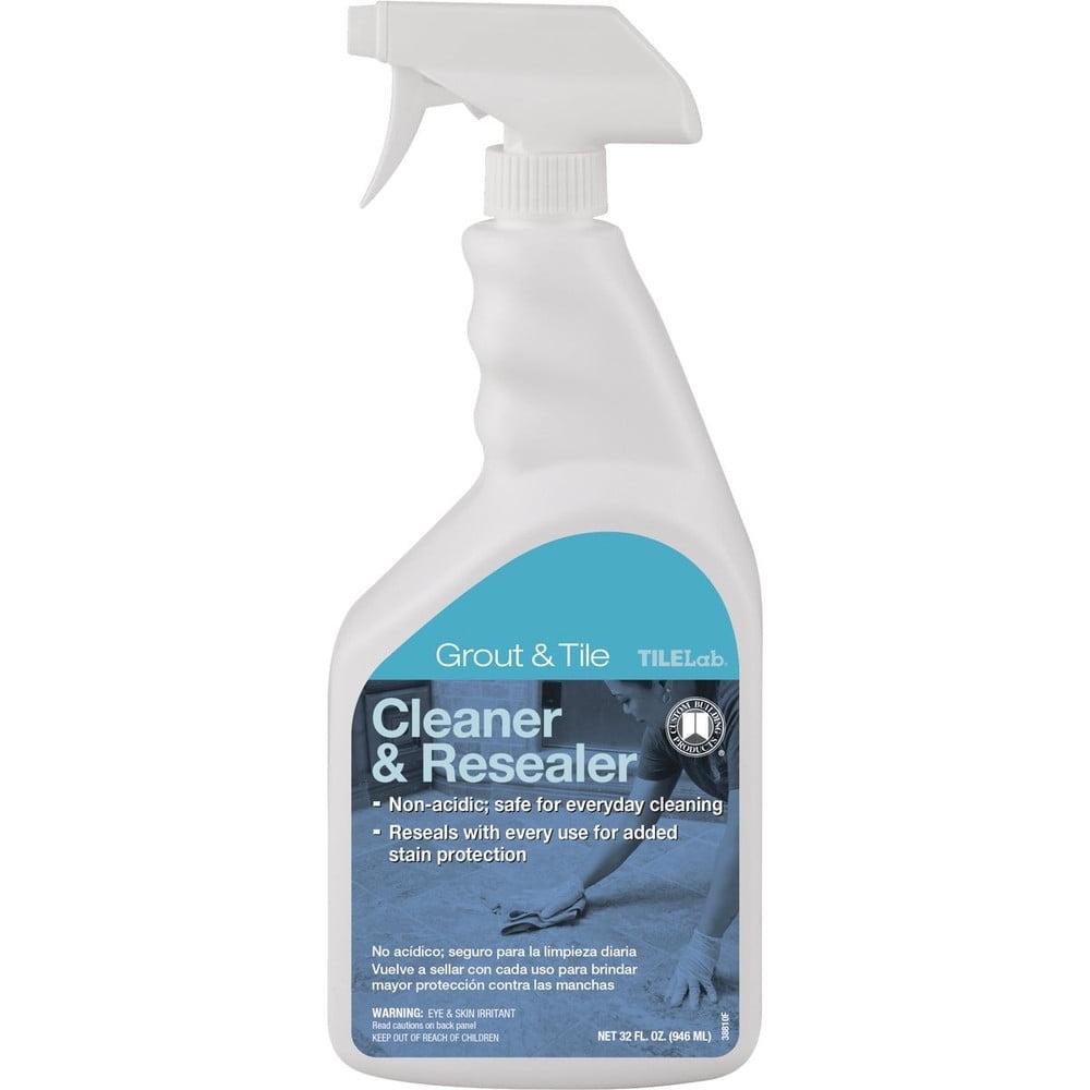 Custom Building Products TileLab Grout & Tile Cleaner and Resealer, 32 fl. oz.(946 ml)