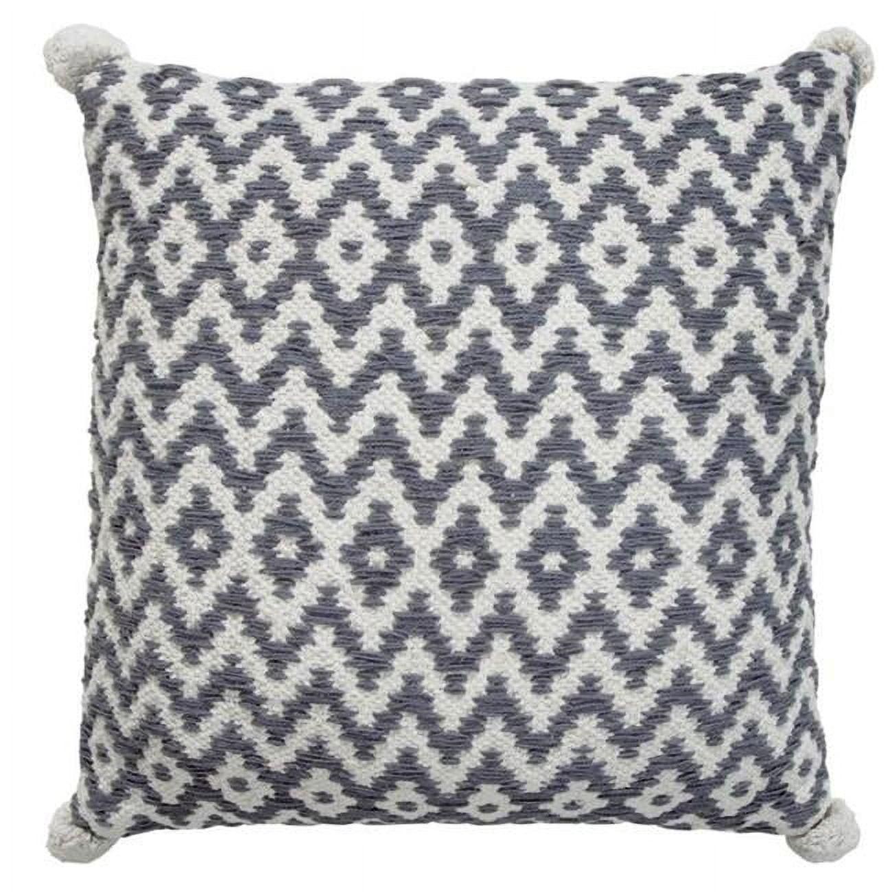 Caribe Fringed Cotton Throw Pillow