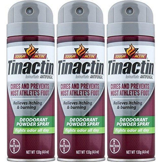 Tinactin Athletes Foot Deo Spray Powder Pack of 3