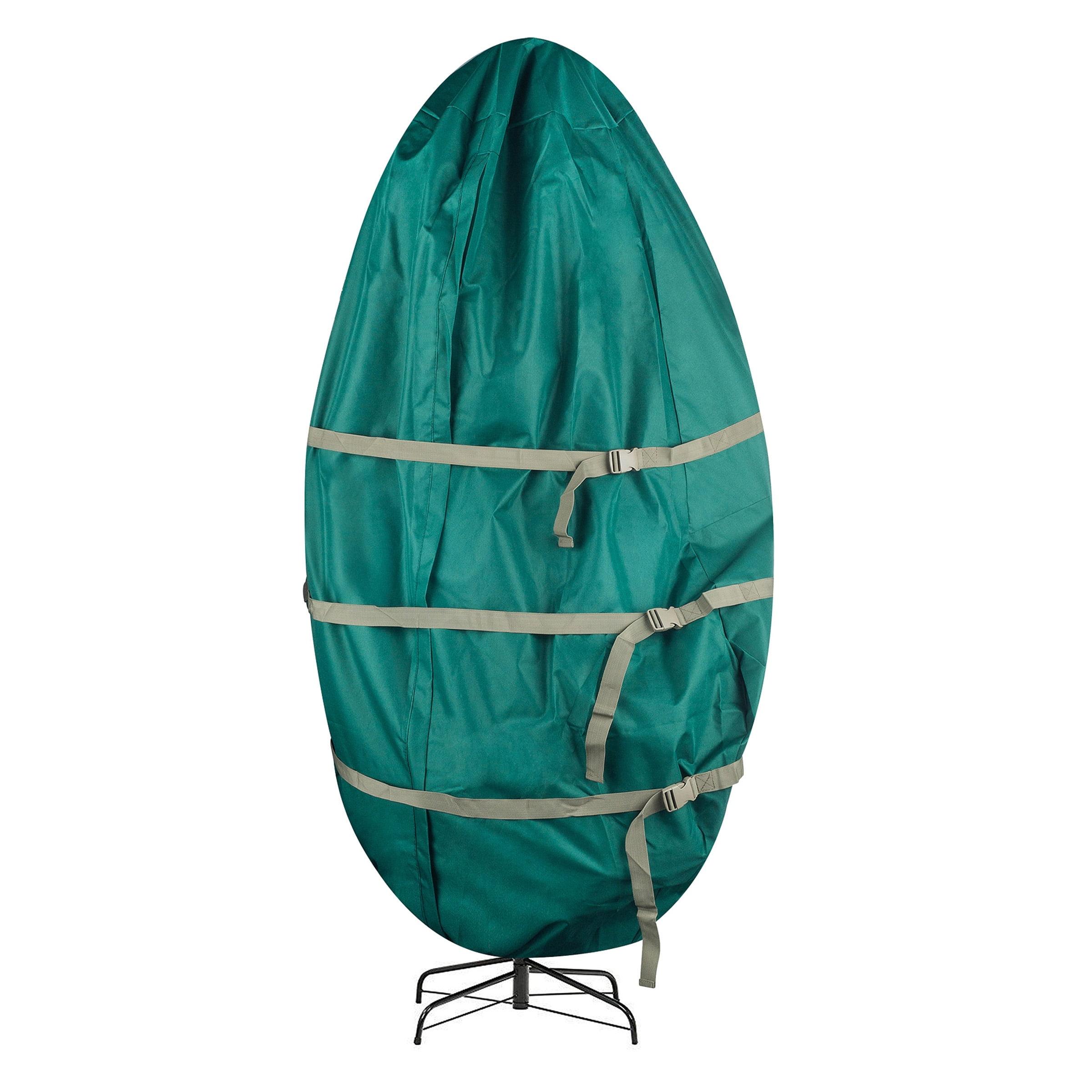Tiny Tim Totes Upright Canvas Christmas Tree Storage Bag for 7.5-Foot Trees, Green