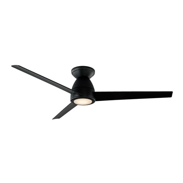 Tip Top 3 - Blade Smart Flush Mount Ceiling Fan with LED Light Kit and Bluetooth Remote Control Included Included