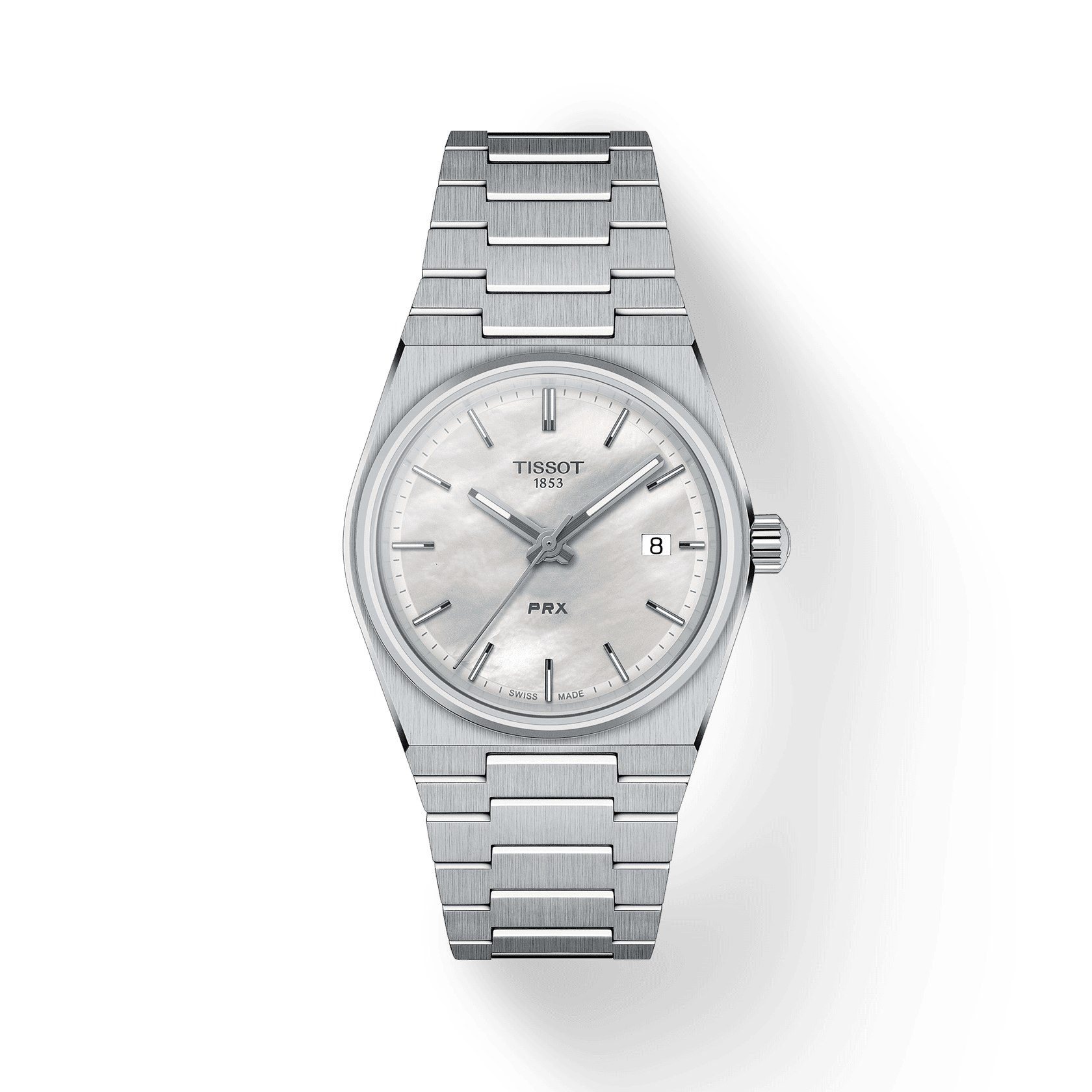 Tissot PRX 35mm Quartz Mother of Pearl Dial Steel Women's Watch T137.210.11.111.00