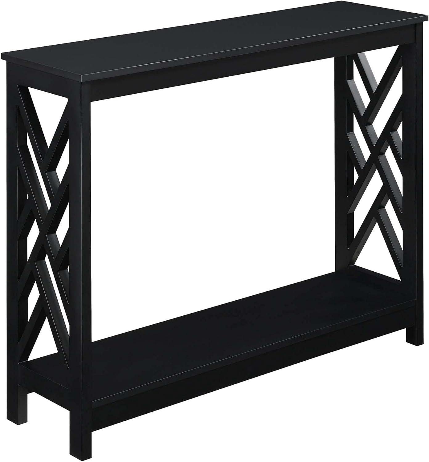 Convenience Concepts Titan Console Table with Shelf, Multiple Finishes