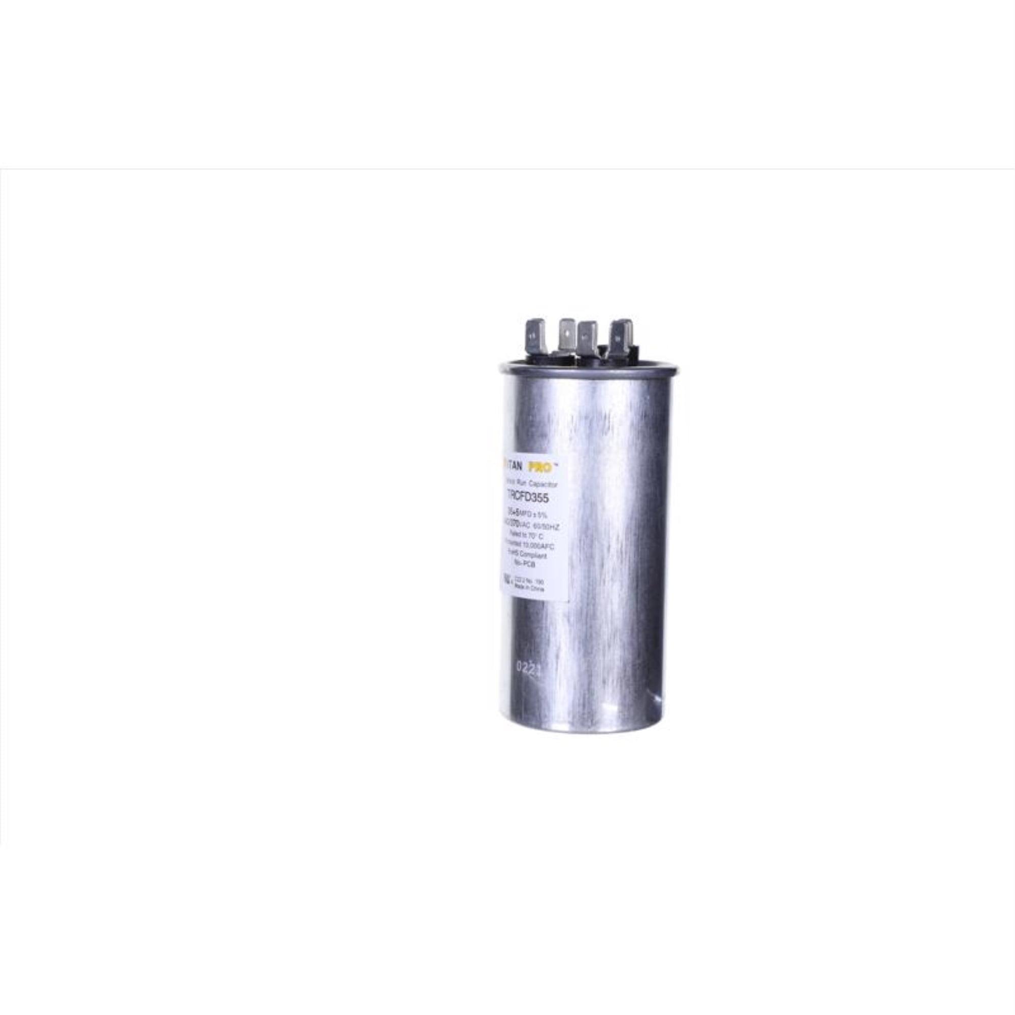 Titan Pro 35+5 MFD 440V Aluminum Round Run Capacitor