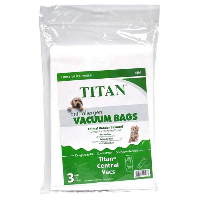 Envirocare Anti Allergen Vacuum Bags Designed To Fit Titan Central Vacuums T505