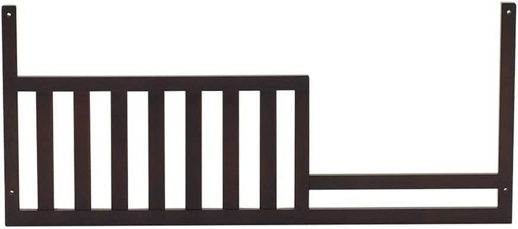 Espresso Wood Toddler Bed Safety Guard Rail