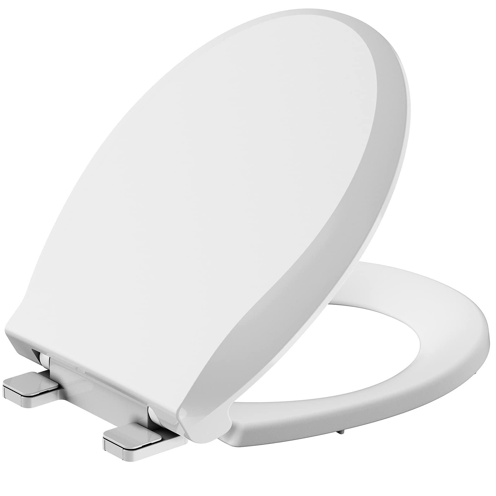 White Round Slow Soft Close Polypropylene Toilet Seat