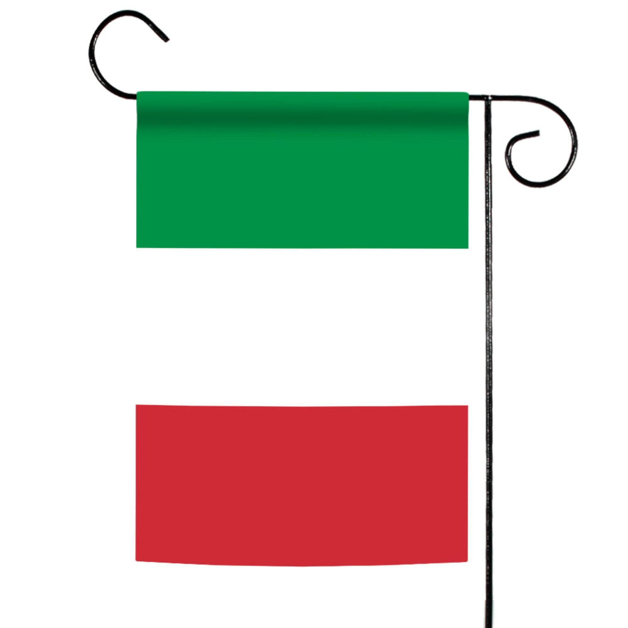 Italian Flag 12.5 x 18 Inch Polyester Garden Banner