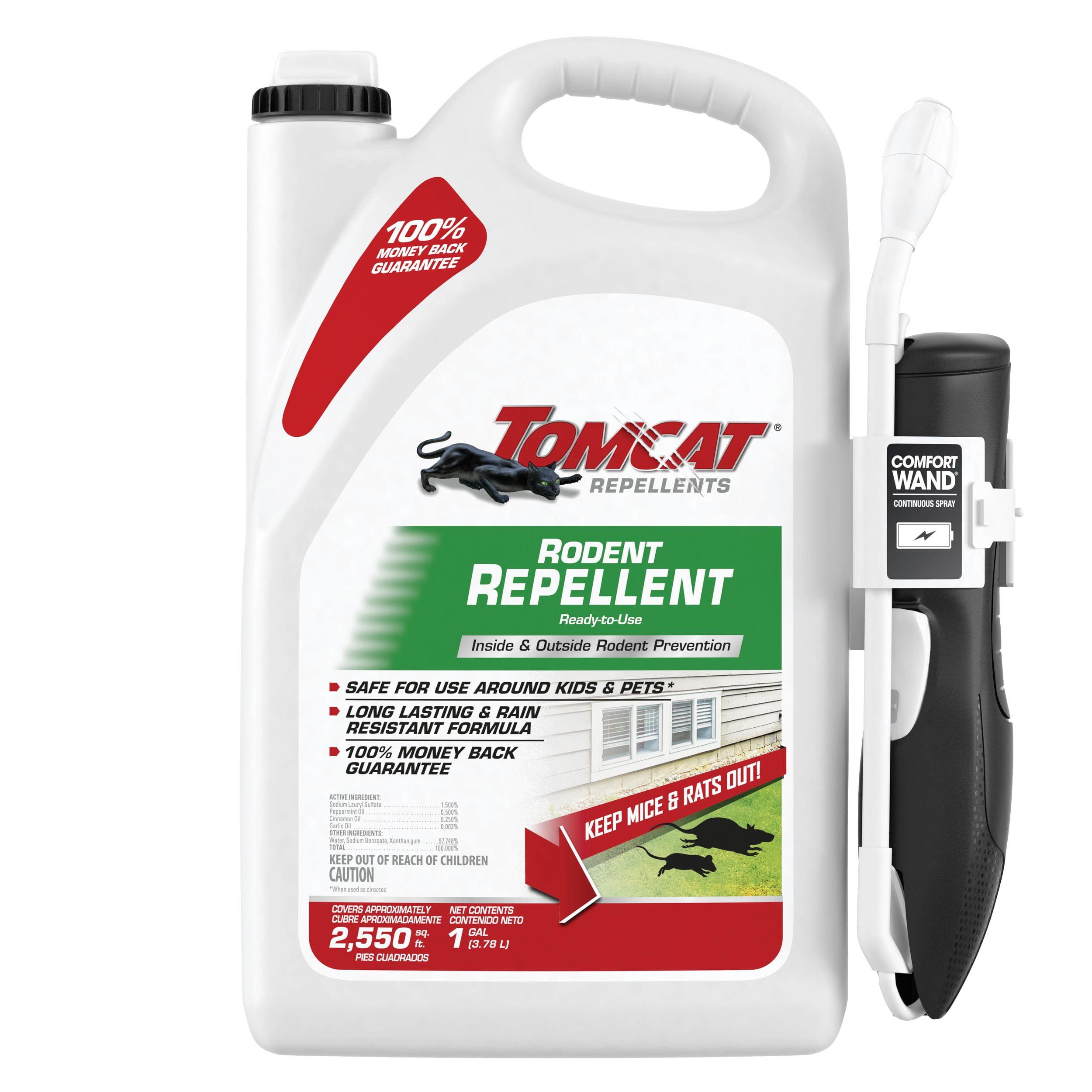 Tomcat Rodent Repellent Ready To Use With Wand - 1gal: Safe for Kids & Pets, Deters Rats