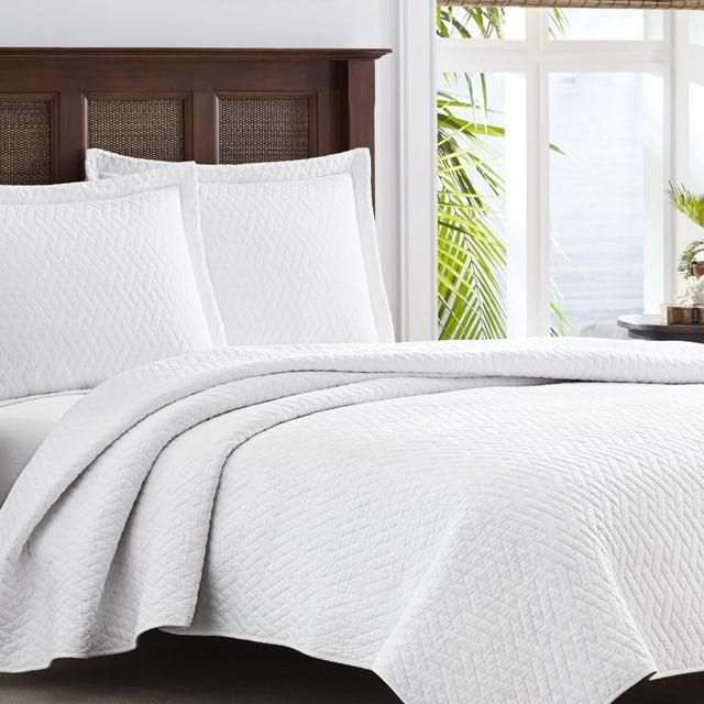 Tommy Bahama Home Tommy Bahama Raffia Solid Cotton Reversible Quilt Set