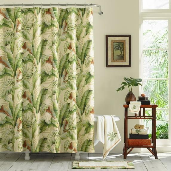 Tommy Bahama Home Palmiers Cotton Floral Shower Curtain