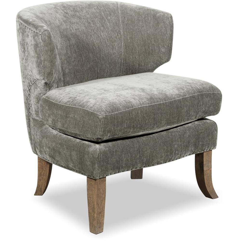 Tommy Hilfiger Swansea Wingback Barrel Chair with Distressed Wood Legs