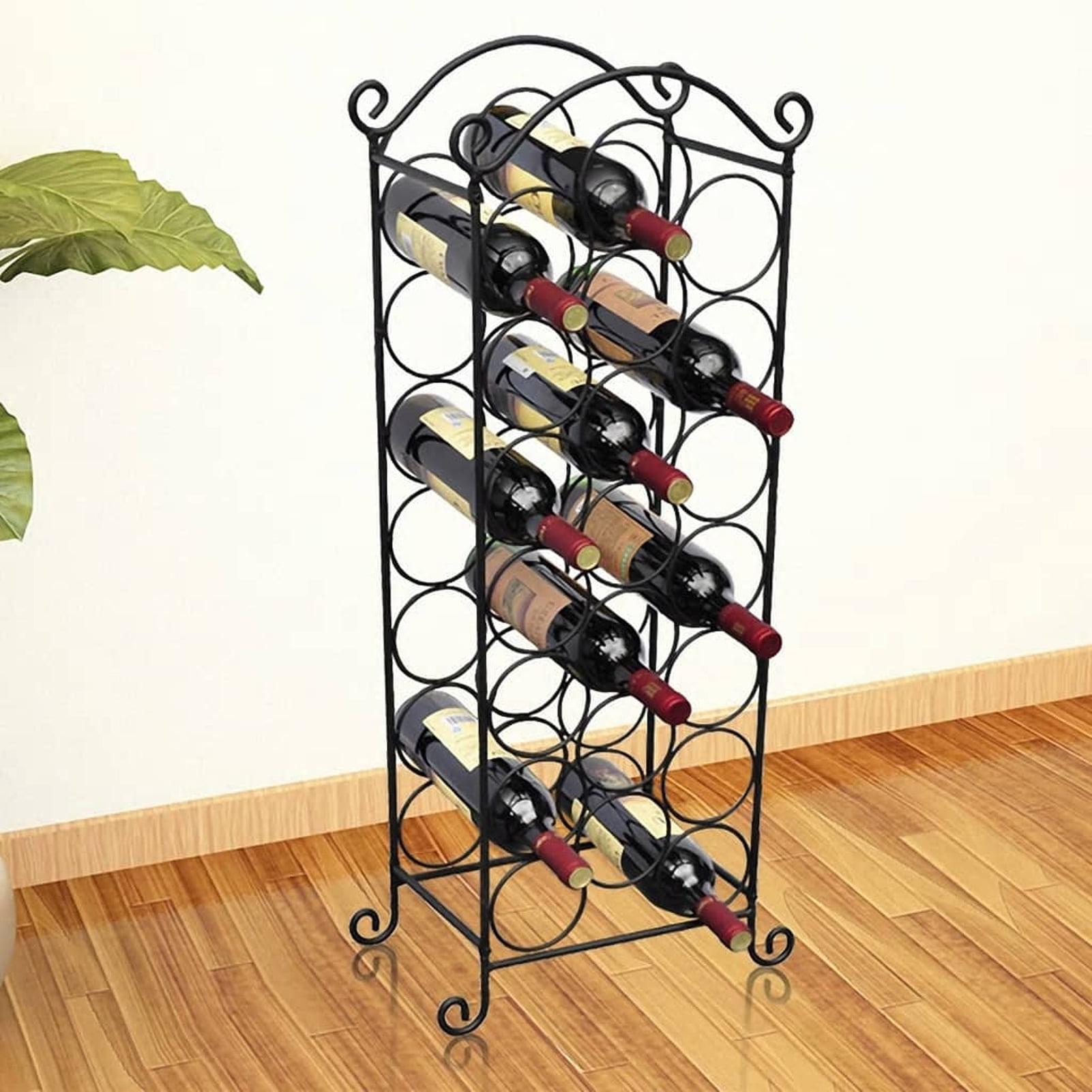 Tomshoo Rack for 21 Bottles Metal