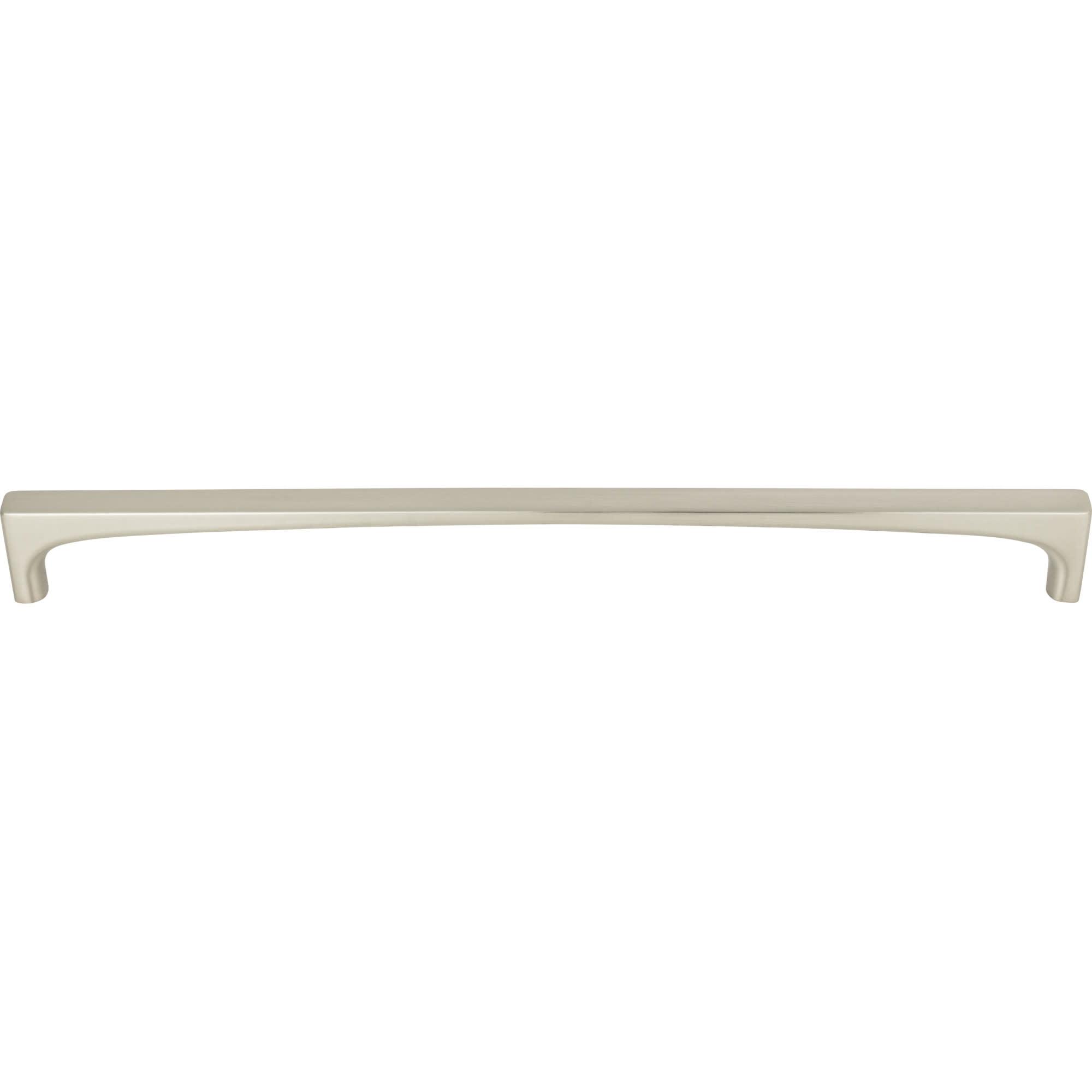 Brushed Nickel 12" Modern Bar Handle with Mounting Hardware